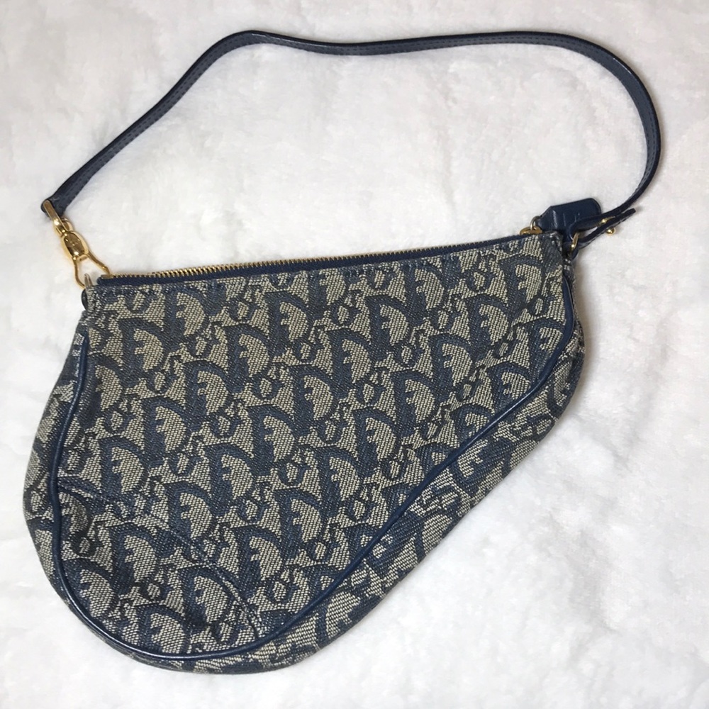 Christian Dior Saddle Bean Monogram Bag
